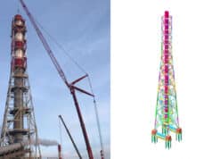 Sanayi Bacası ve Çelik Taşıyıcı Sistemi Hesabı