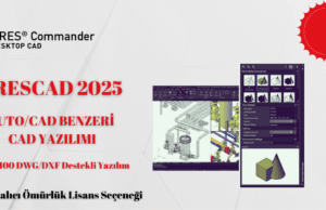AUTOCAD BENZERİ CAD YAZILIMI ARESCAD ÇİZİM PROGRAMI