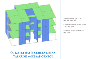 3 KATLI AHŞAP HAFİF ÇERÇEVE BİNA TASARIMI ve HESAP ÖRNEĞİ