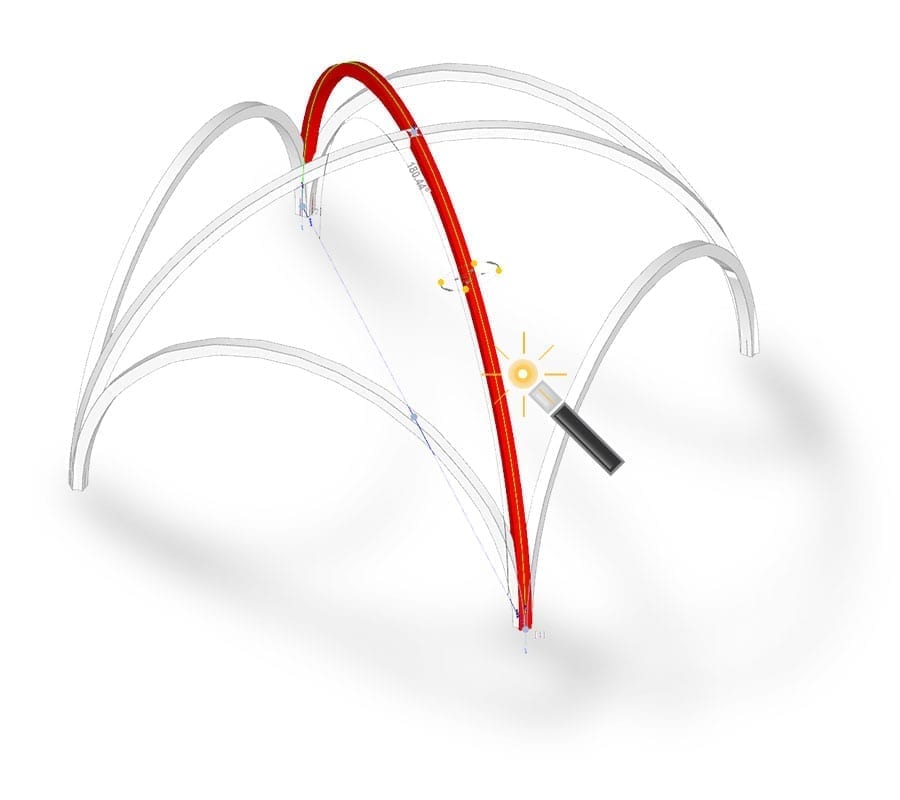 insert ribs on the vault